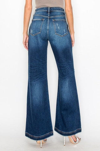 Artemis Vintage Ultra High Rise Relaxed Flare Jeans - SwagglyLife Home & Fashion