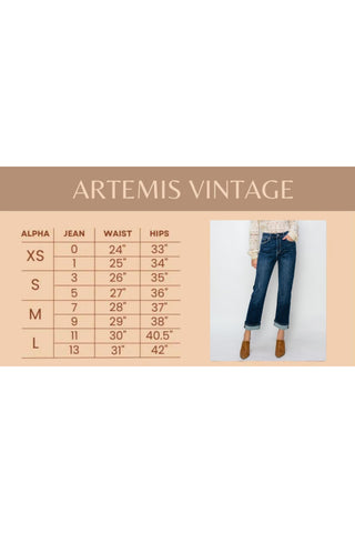 Artemis Vintage Ultra High Rise Relaxed Flare Jeans - SwagglyLife Home & Fashion