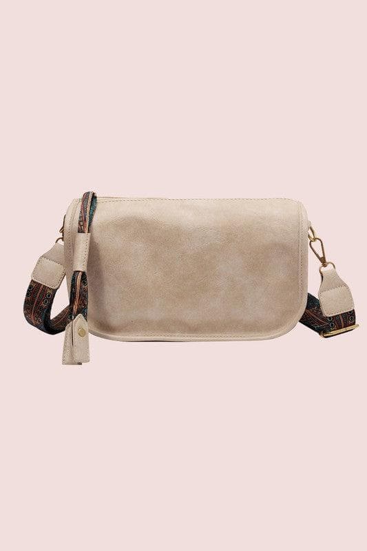 Aspen Vegan Leather Ornate Strap Handbag Crossbody - SwagglyLife Home & Fashion