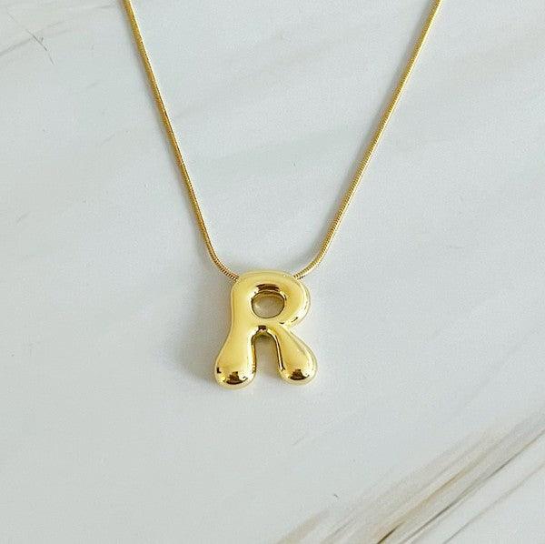 Balloon Letter Initial Necklace - SwagglyLife Home & Fashion