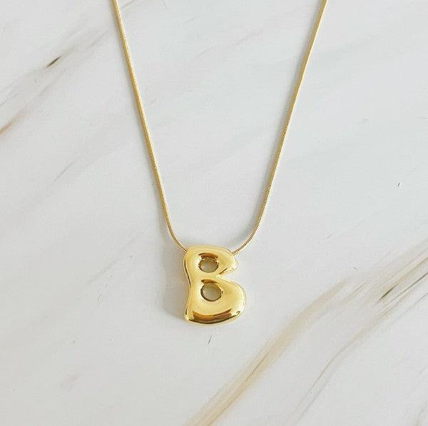 Balloon Letter Initial Necklace - SwagglyLife Home & Fashion