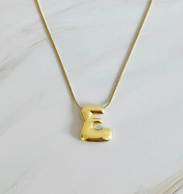 Balloon Letter Initial Necklace - SwagglyLife Home & Fashion