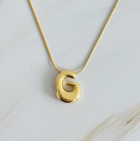 Balloon Letter Initial Necklace - SwagglyLife Home & Fashion