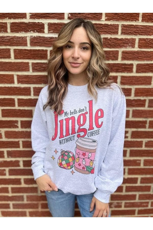 Bells Don't Jingle Without Coffee Sweatshirt - SwagglyLife Home & Fashion