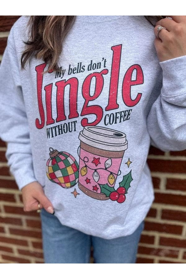 Bells Don't Jingle Without Coffee Sweatshirt - SwagglyLife Home & Fashion