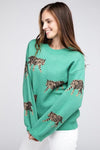 Tiger Prowl Pattern Sweater - SwagglyLife Home & Fashion