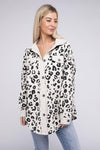 BiBi Vintage Washed Leopard Corduroy Buttoned Jacket - SwagglyLife Home & Fashion