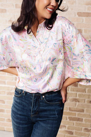 Blissful Botanicals Blouse - SwagglyLife Home & Fashion