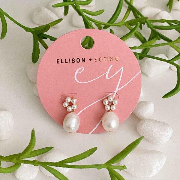 Blooming Freshwater Pearl Drop Earrings - SwagglyLife Home & Fashion