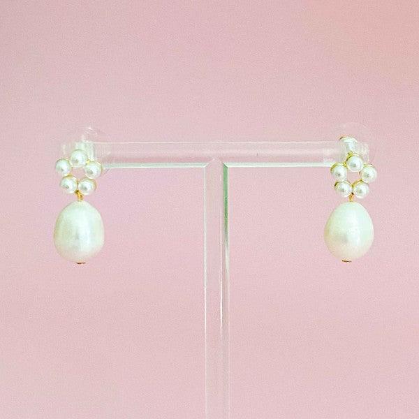 Blooming Freshwater Pearl Drop Earrings - SwagglyLife Home & Fashion