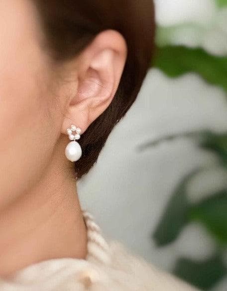 Blooming Freshwater Pearl Drop Earrings - SwagglyLife Home & Fashion