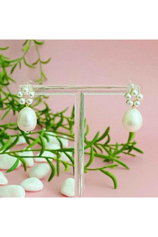 Blooming Freshwater Pearl Drop Earrings - SwagglyLife Home & Fashion