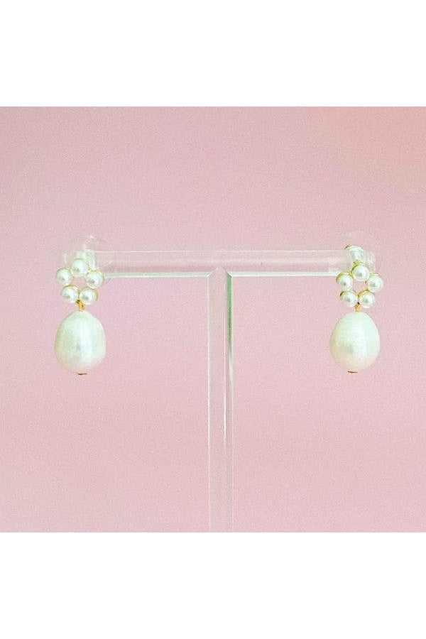 Blooming Freshwater Pearl Drop Earrings - SwagglyLife Home & Fashion