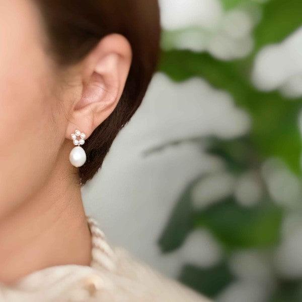 Blooming Freshwater Pearl Drop Earrings - SwagglyLife Home & Fashion