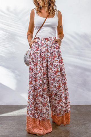 Bohemian Pleated Culottes Pants - SwagglyLife Home & Fashion