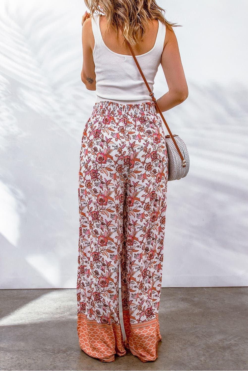 Bohemian Pleated Culottes Pants - SwagglyLife Home & Fashion