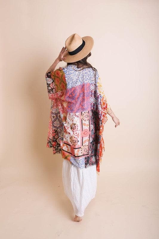 Boho Floral Patchwork Kimono - SwagglyLife Home & Fashion