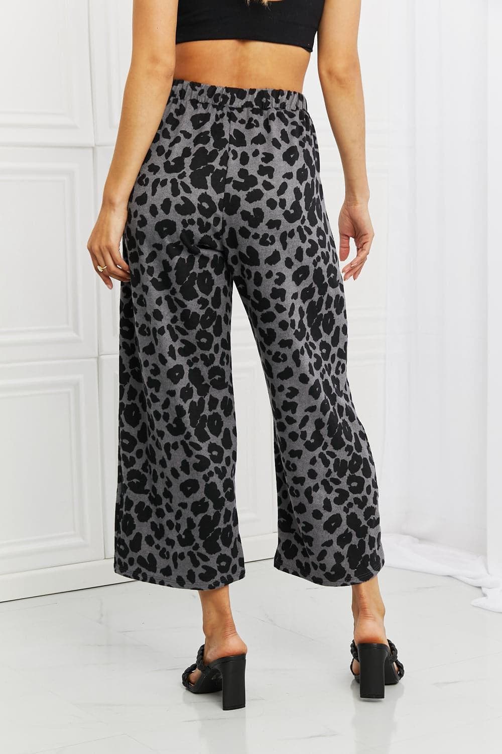 BOMBOM Stay Cozy Pattern Wide Leg Pants - SwagglyLife Home & Fashion