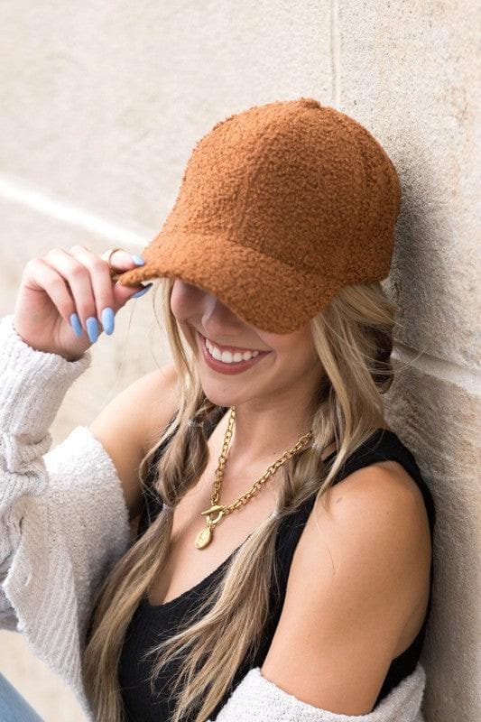 Boucle Sherpa Teddy Bear Knit Ball Cap - SwagglyLife Home & Fashion