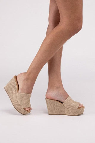 BOUNTY Jute Platform Wedges - SwagglyLife Home & Fashion