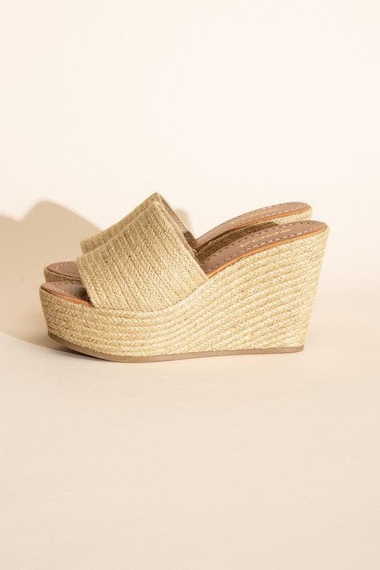 BOUNTY Jute Platform Wedges - SwagglyLife Home & Fashion