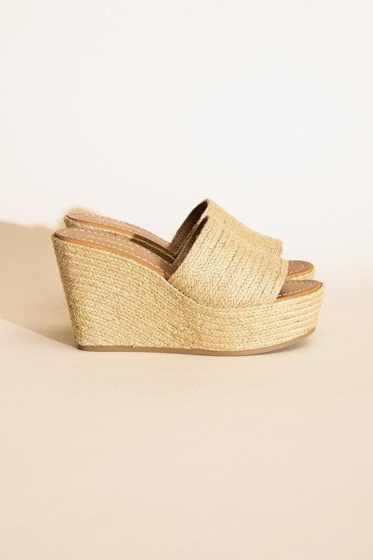 BOUNTY Jute Platform Wedges - SwagglyLife Home & Fashion