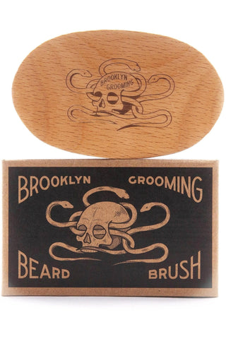 Brooklyn Grooming Beechwood and Boar Bristle Beard Brush - SwagglyLife Home & Fashion