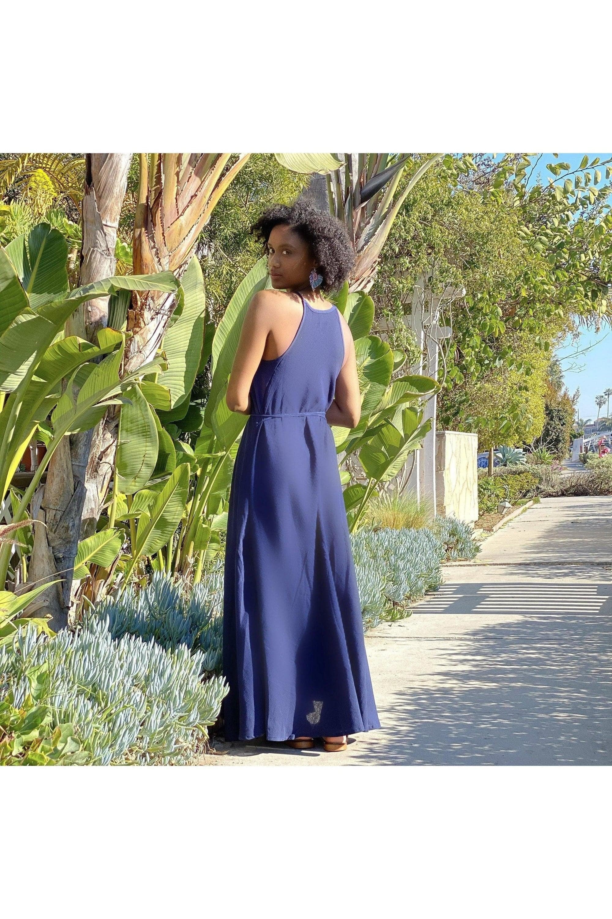 Callie Maxi Dress-Navy - SwagglyLife Home & Fashion