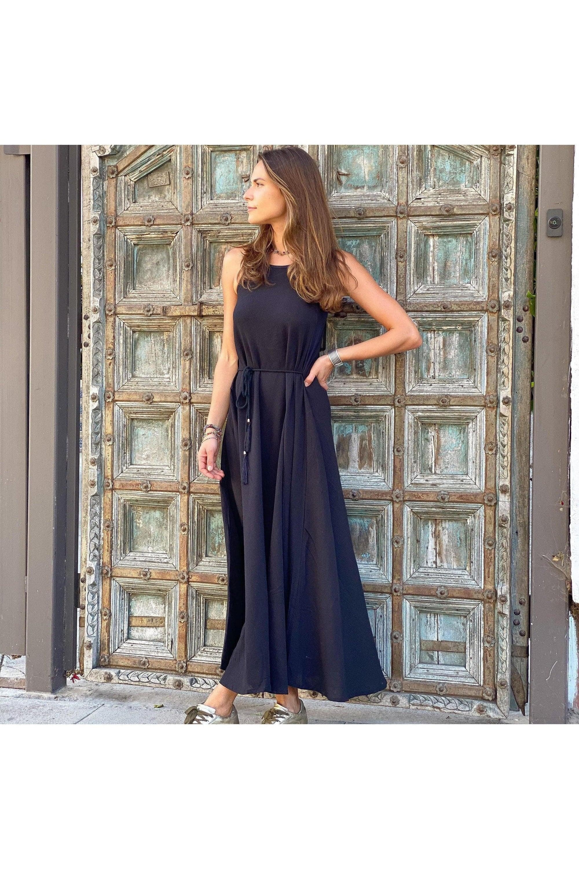 Callie Maxi Dress | Black - SwagglyLife Home & Fashion