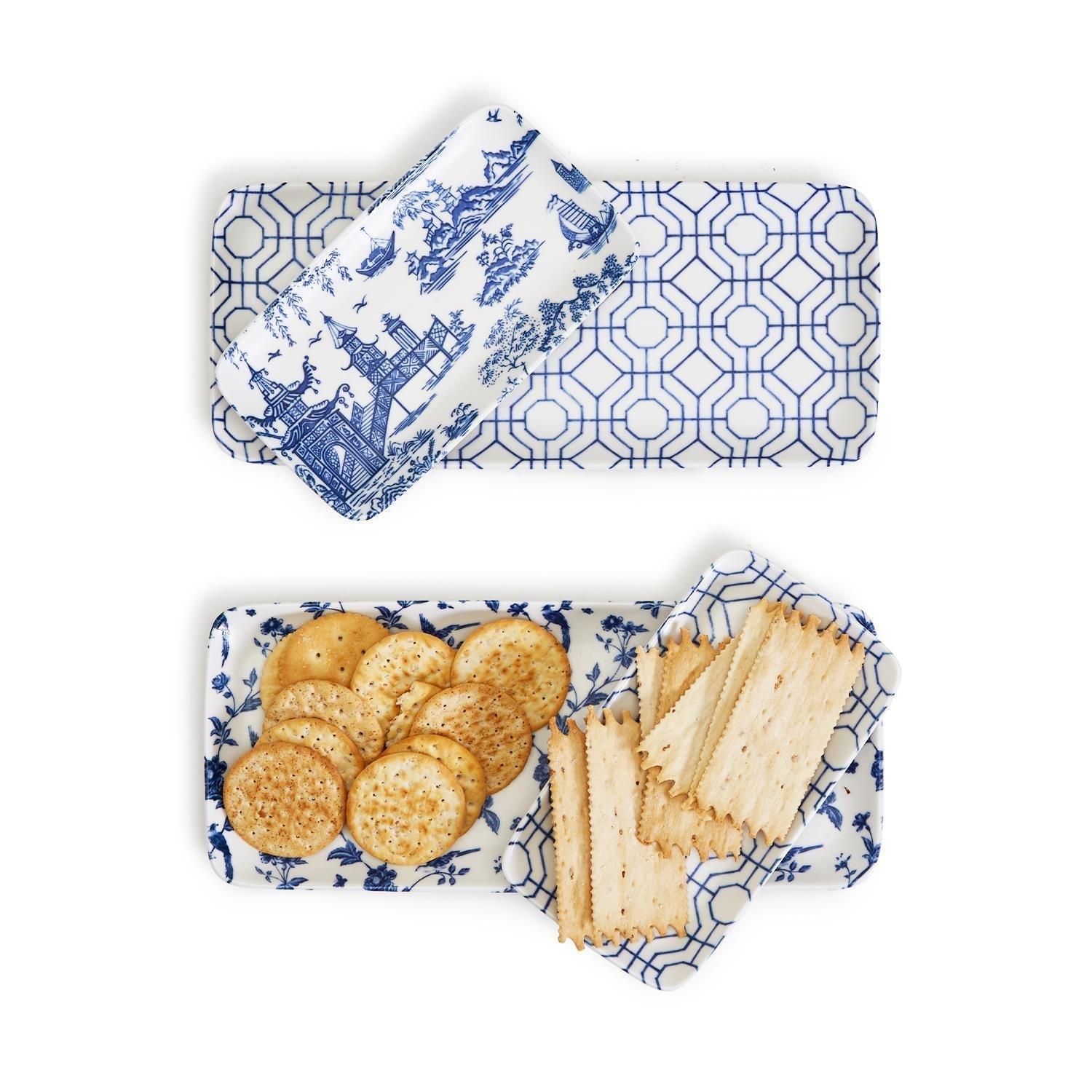 Chinoiserie Serving Set 4pc - SwagglyLife Home & Fashion