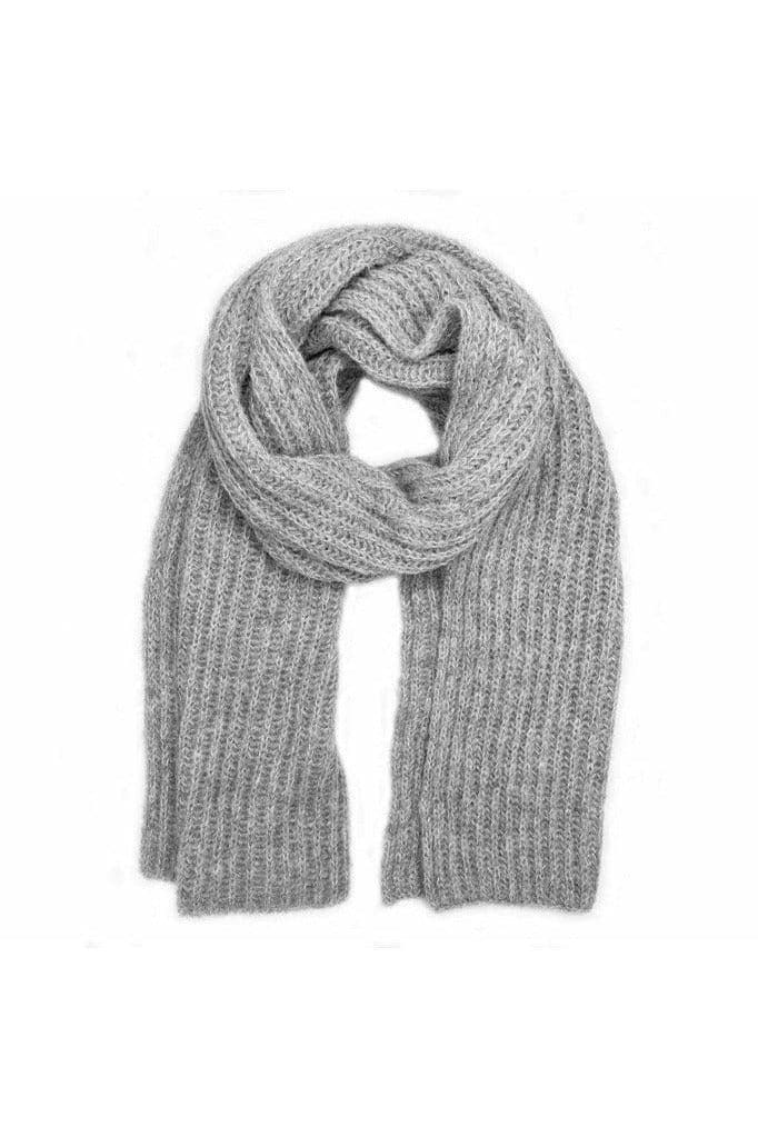 Chunky Gray Knit Alpaca Scarf - SwagglyLife Home & Fashion