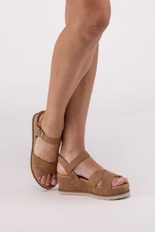 Clever-S Cross Strap Wedge Sandals - SwagglyLife Home & Fashion