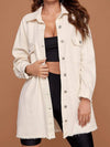 Collared Neck Button-Up Dropped Shoulder Denim Jacket, 2 Colors - SwagglyLife Home & Fashion