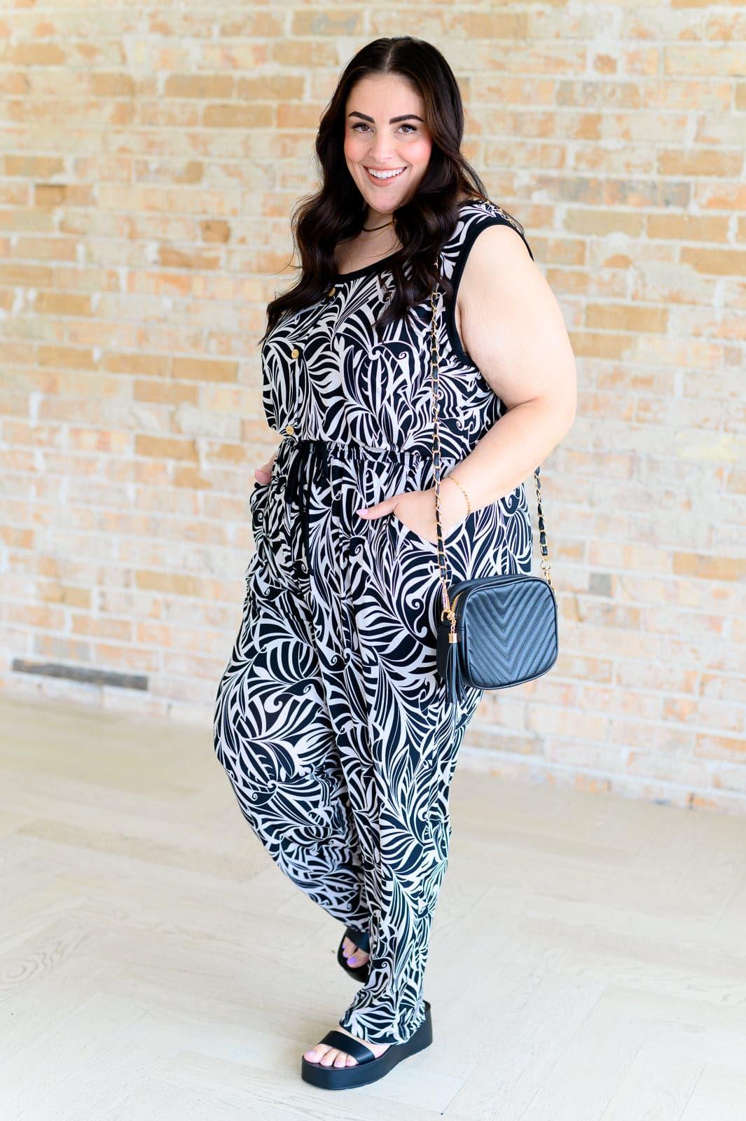 Cool Girl Filigree Jumpsuit - SwagglyLife Home & Fashion
