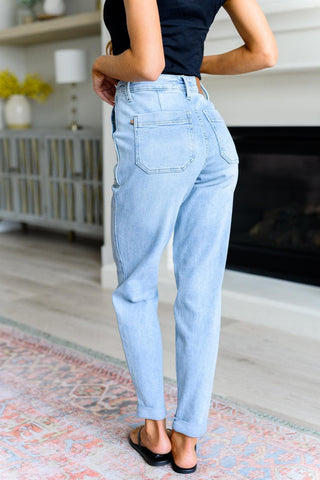 Cooper High Rise Vintage Denim Jogger - SwagglyLife Home & Fashion