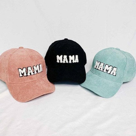 Corduroy MAMA Ball Cap, 4 Colors - SwagglyLife Home & Fashion