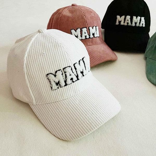 Corduroy MAMA Ball Cap, 4 Colors - SwagglyLife Home & Fashion