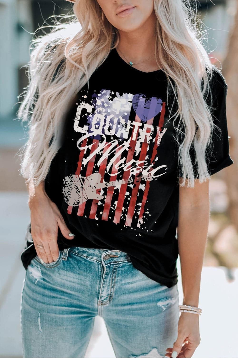 COUNTRY MUSIC Graphic Tee Shirt - SwagglyLife Home & Fashion