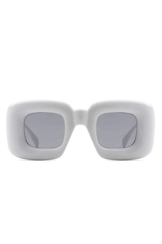 Cramilo Eyewear RAYNE - Y2K Square Inflated Chunky Retro Funny Sunglasses - SwagglyLife Home & Fashion