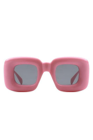 Cramilo Eyewear RAYNE - Y2K Square Inflated Chunky Retro Funny Sunglasses - SwagglyLife Home & Fashion