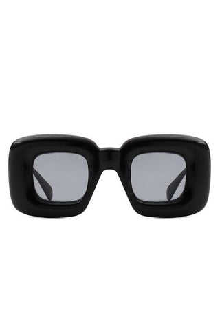 Cramilo Eyewear RAYNE - Y2K Square Inflated Chunky Retro Funny Sunglasses - SwagglyLife Home & Fashion