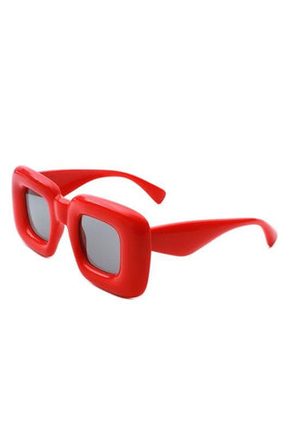 Cramilo Eyewear RAYNE - Y2K Square Inflated Chunky Retro Funny Sunglasses - SwagglyLife Home & Fashion