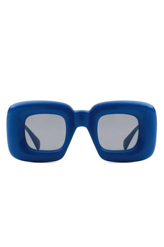 Cramilo Eyewear RAYNE - Y2K Square Inflated Chunky Retro Funny Sunglasses - SwagglyLife Home & Fashion