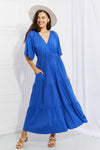Culture Code Full Size My Muse Flare Sleeve Tiered Maxi Dress - SwagglyLife Home & Fashion