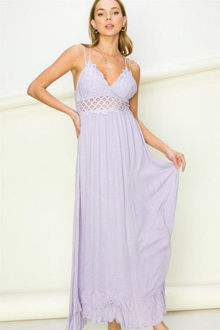 In Love Bustier Lace Maxi Dress, Multiple Colors - SwagglyLife Home & Fashion