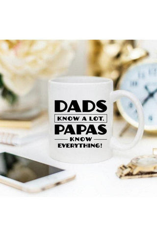 Dads Know A Lot. Papas Know Everything! Mug - SwagglyLife Home & Fashion