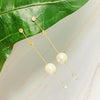 Dainty Jewel Bold Pearl Drop Earrings - SwagglyLife Home & Fashion