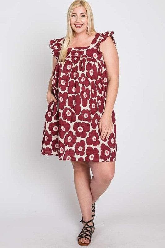 Daisy Print Baby Doll Dress - SwagglyLife Home & Fashion