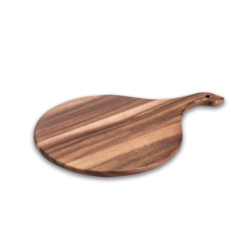 Acacia Wood Cutting/ Charcuterie Board - Small Round - SwagglyLife Home & Fashion