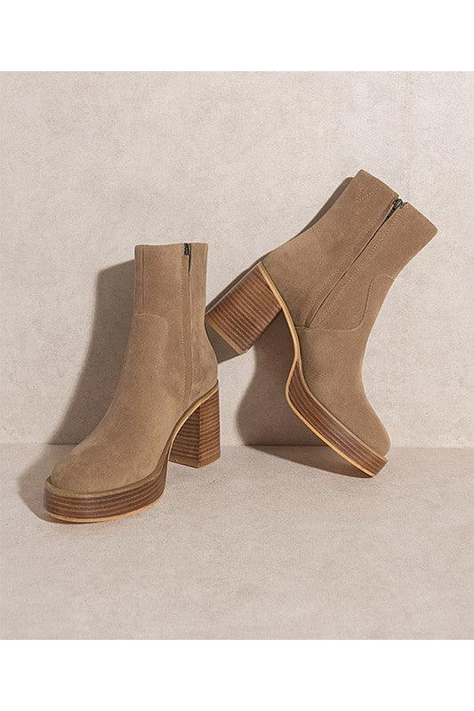 Oasis Society The ALEXANDRA Bootie, Khaki